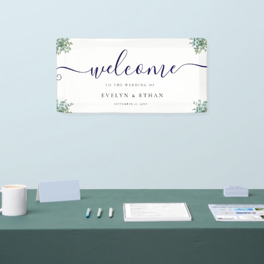 eucalyptus greenery wedding banner (Messe)