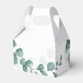 Eucalyptus Greenery Wedding Bonbonniere Gable Geschenkschachtel (Rückseite)