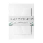 eucalyptus greenery wedding einladungsbanderole (Vorderseite Beispiel)