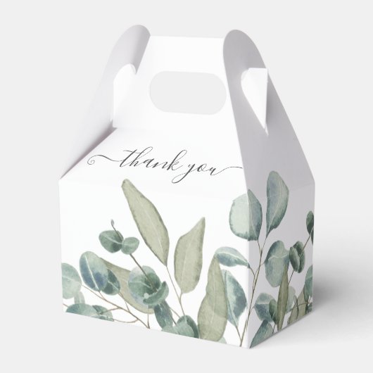 Eucalyptus Greenery Wedding Geschenkschachtel (Rückseite)