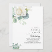 eucalyptus greenery wedding Invitation Einladung (Vorderseite)