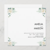 eucalyptus greenery wedding Invitation Einladung (Vorne/Hinten)