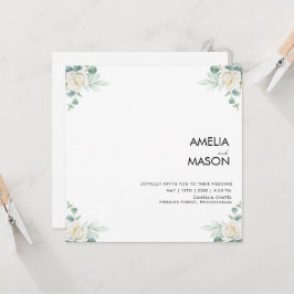eucalyptus greenery wedding Invitation Einladung