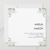 eucalyptus greenery wedding Invitation Einladung (Vorderseite)