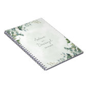 Eucalyptus Greenery Wedding Notebook 1001A Notizblock (Rechte Seite)