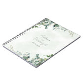 Eucalyptus Greenery Wedding Notebook 1001A Notizblock (Linke Seite)