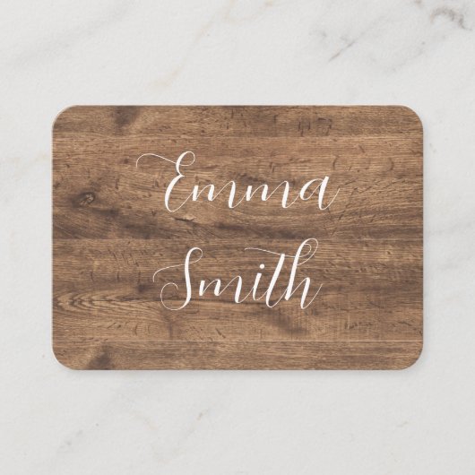 Eucalyptus Greenery Wedding Place Card | Rustic Platzkarte (Vorderseite)