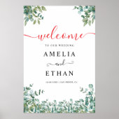 eucalyptus greenery wedding poster (Vorne)