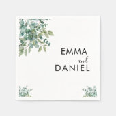 eucalyptus greenery wedding serviette (Vorderseite)