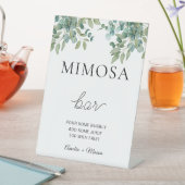 eucalyptus greenery wedding sockelschild (In Situ)