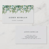 eucalyptus greenery wedding visitenkarte (Vorne/Hinten)