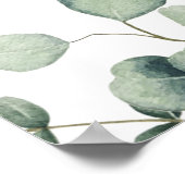 Eucalyptus Greenery Wedding Welcome Poster (Ecke)
