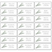Eucalyptus Guest Address Envelope Sticker (Vorderseite)