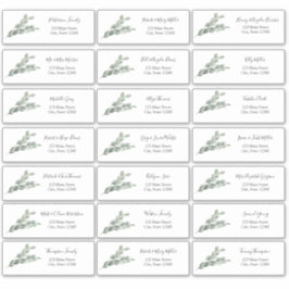 Eucalyptus Guest Address Envelope Sticker