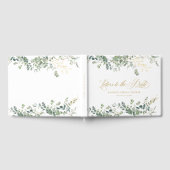 Eucalyptus Handwriting Script-Brautparty Gästebuch (Voll)