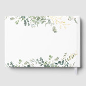 Eucalyptus Handwriting Script-Brautparty Gästebuch (Rückseite)