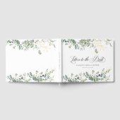 Eucalyptus Handwriting Script-Brautparty Gästebuch (Voll)