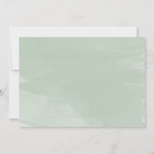 Eucalyptus Hochzeitliches Abendessen Probe Einladu Einladung (Rückseite)