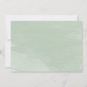 Eucalyptus Hochzeitliches Abendessen Probe Einladu Einladung (Rückseite)