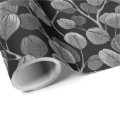 Eucalyptus in gray geschenkpapier (Rolleneckpunkt)
