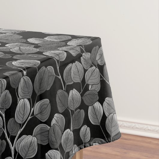 Eucalyptus in gray tischdecke (Beispiel)