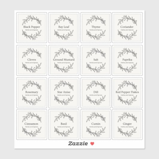 Eucalyptus Kitchen Kulinarische Kräuter Gewürze Sk Aufkleber (Blatt)