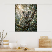 Eucalyptus Koala Calm Poster (Küche)