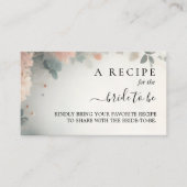 Eucalyptus Lace Tulle Dusty Blue Brautparty Begleitkarte (Vorderseite)