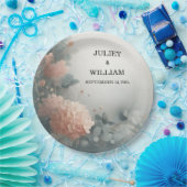 Eucalyptus Lace Tulle Pastel Dusty Blue Wedding Pappteller (Party)