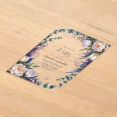 Eucalyptus, Lavender & Champagne Blush Wedding Acryleinladungen (Ablage )