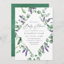 Eucalyptus Lavender Greenery Baby Shower