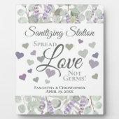 Eucalyptus & Lavender Sanitizing Station Wedding Fotoplatte (Vorderseite)