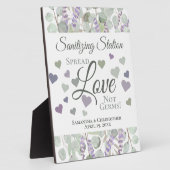 Eucalyptus & Lavender Sanitizing Station Wedding Fotoplatte (Seite)