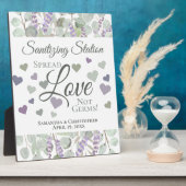 Eucalyptus & Lavender Sanitizing Station Wedding Fotoplatte (Seite)