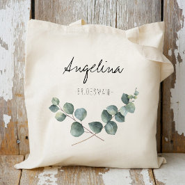 Eucalyptus leaf Bridesmaid zugunsten Tragetasche