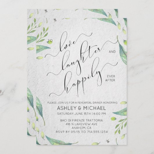 EUCALYPTUS & LEAF | Glücklicherweise immer nach de Einladung (Vorne/Hinten)