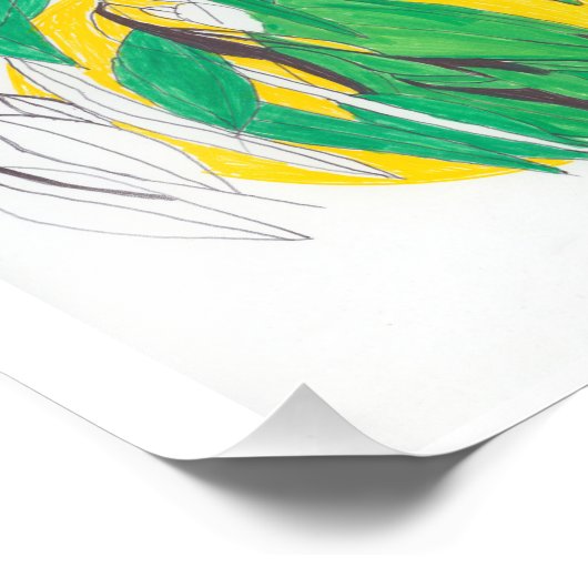 Eucalyptus Leaf Print Fotodruck (Ecke)