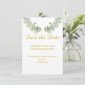 EUCALYPTUS LEAF SAVE THE DATE (Stehend Vorderseite)