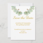 EUCALYPTUS LEAF SAVE THE DATE (Vorderseite)