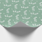 Eucalyptus Leaves and Branches Watercolor Pattern Geschenkpapier (Ecke)