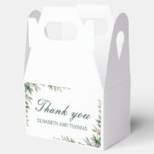 Eucalyptus leaves botanical wedding favour box  geschenkschachtel (Geöffnet)