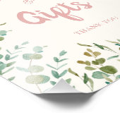 Eucalyptus Leaves Cards and Gifts Sign Fotodruck (Ecke)