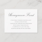 Eucalyptus Leaves Greenery Gold Honeymoon Fund Begleitkarte (Vorderseite)