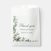 Eucalyptus leaves wedding favour bag geschenktütchen (Vorderseite)