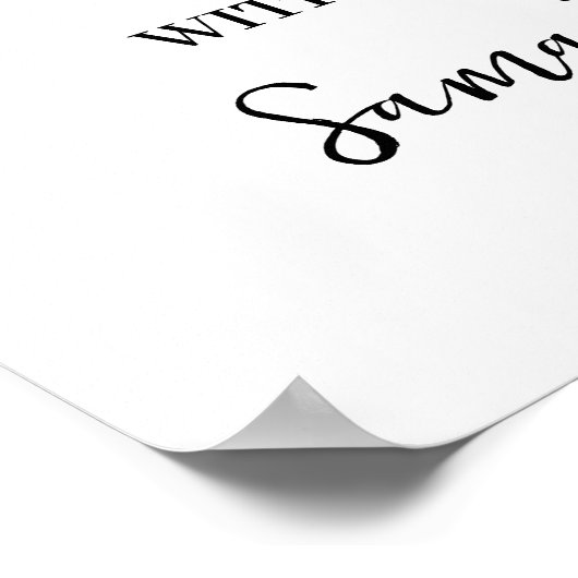 Eucalyptus Matcha Let's have Tea with Bride Poster (Ecke)