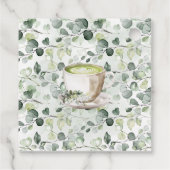 Eucalyptus Matcha Love is Brewing Tea Shower Geschenkanhänger (Rückseite)