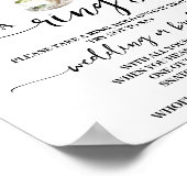 Eucalyptus Matcha Put a Ring on Shower Game Sign Poster (Ecke)