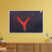 Eucalyptus Midnight Canvas Print Leinwanddruck (Insitu (Wohnzimmer))