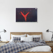 Eucalyptus Midnight Canvas Print Leinwanddruck (Insitu (Schlafzimmer))