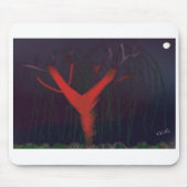 Eucalyptus Midnight Mousepad. Impressionist art. Mousepad (Vorne)